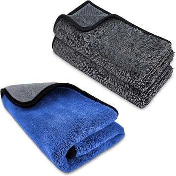 Airlab XL Microfiber Towels for Cars Drying Auto Detailing Cleaning Cloth, Pack of 1 and Microfiber Drying Towels for Cars Auto Detailing Supplies, Pack of 2