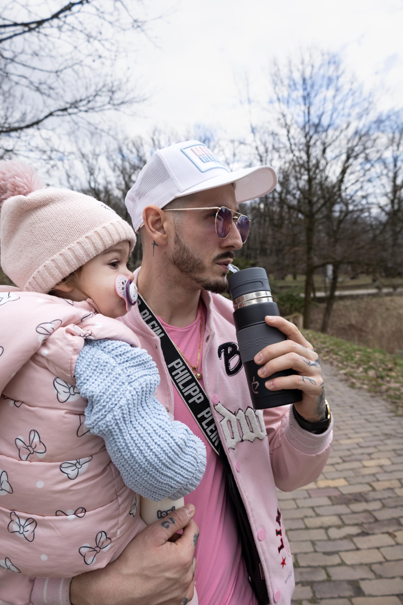Zestaw Yerba Mate 7w1 Un Mate® Travel Termolid DualFlow PRO Forest Green – termos 1000 ml, yerbomos 500 ml, matero 230 ml, bombilla, yerbera, czyścik, zestaw prezentowy (Green)