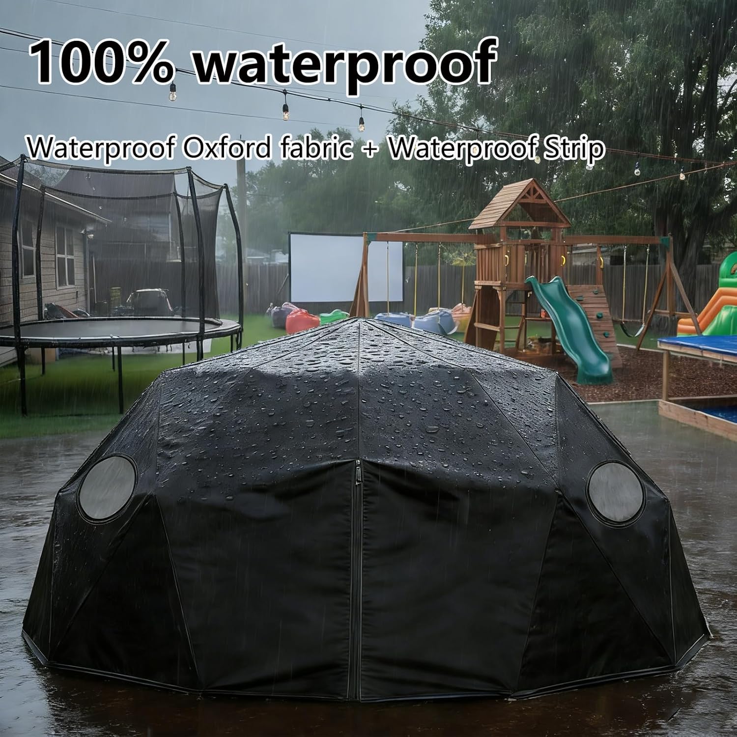 10-Foot Climbing Dome Cover, Climbing Dome Game Tent, Suitable for 10FT semi-Circular Rock Climbing (Cover only)