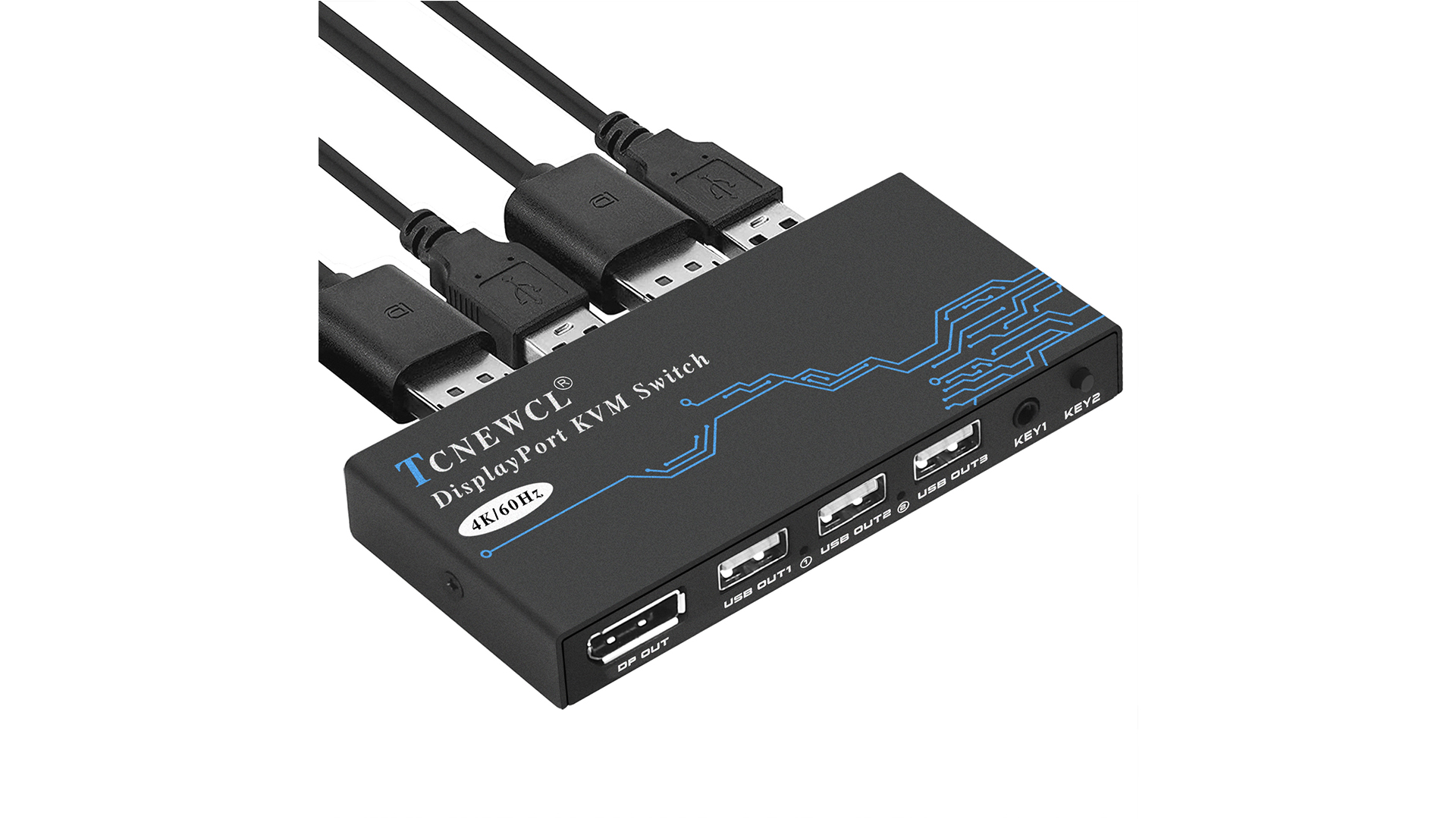 Switch KVM HDMI Dual Monitor 8K60Hz - 2 PC, 2 Monitor, USB 3.0, Supporto 4K120Hz, Controllo 2 Computer Con 1 Tastiera/Mouse, Include Cavi - Foto 7