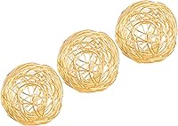 Vista 10 de CLEENTABLE Esfera decorativa para decoración del hogar, bolas decorativas de metal ligero para estantes, cuencos de centro de mesa, estantería