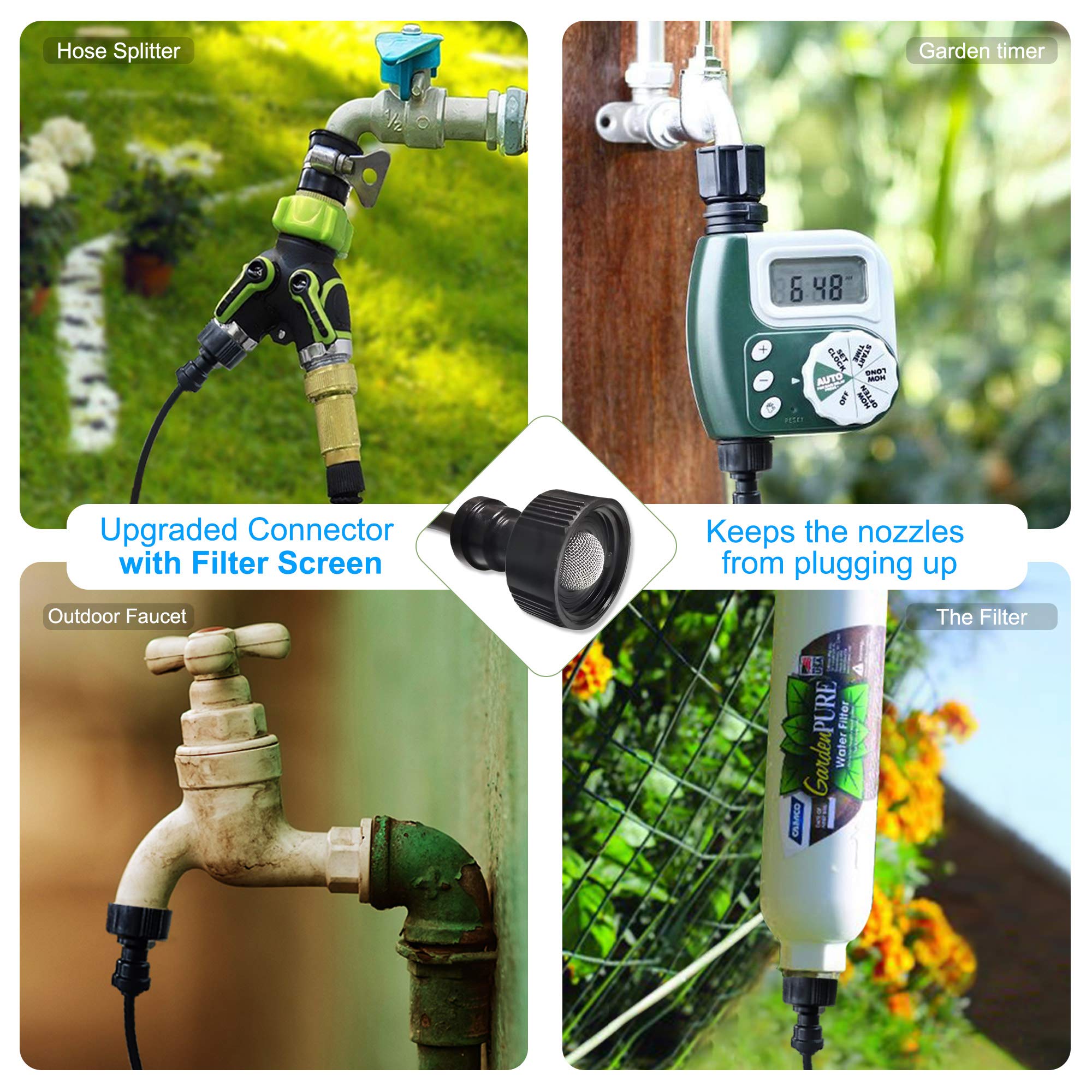 Mister System 65FT, Patio Misters for Cooling, Outdoor Misting System