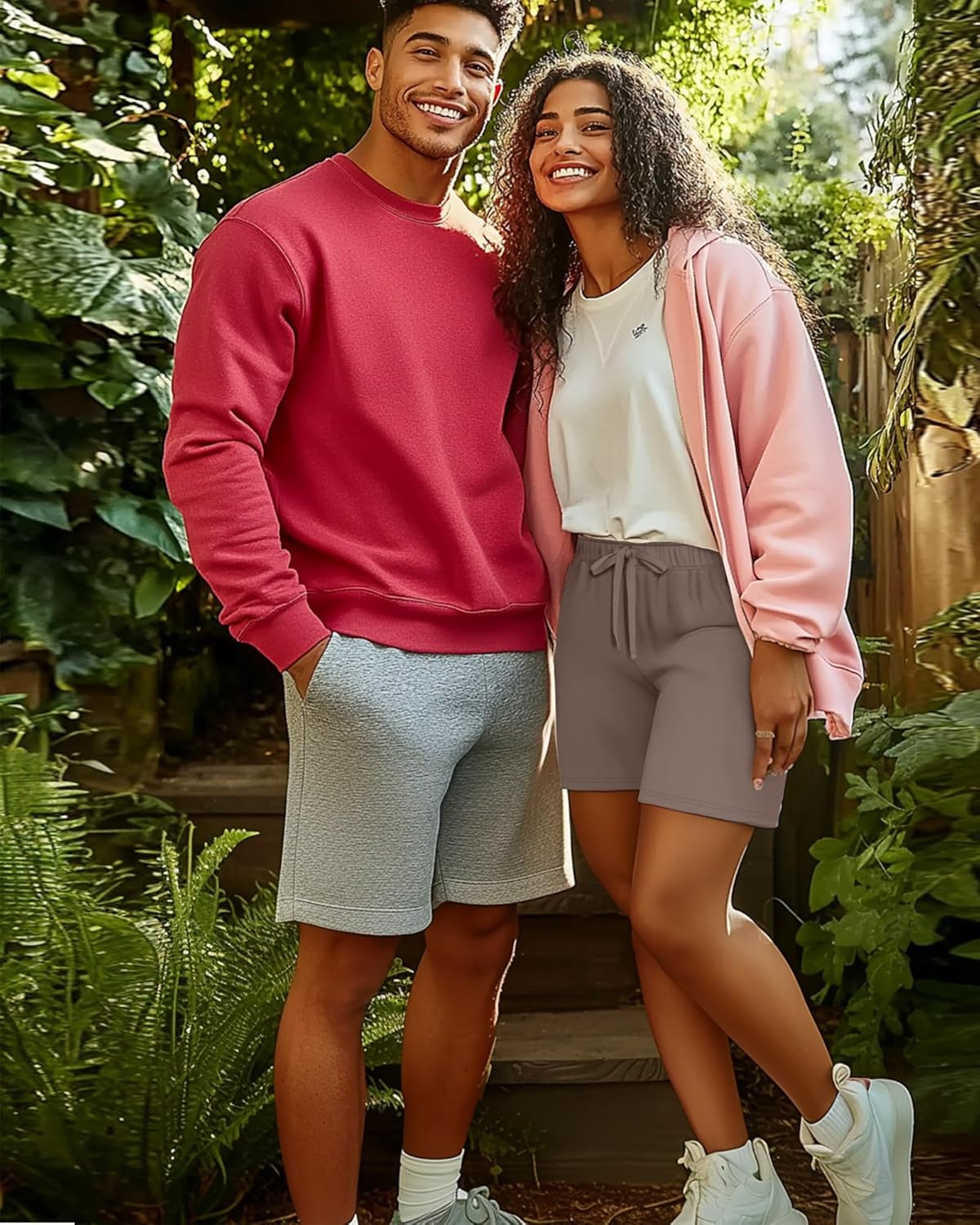 Neer 3 Pack Women's Sweat Shorts, Summer Drawstring Shorts with Pocket Loose Athletic Lounge Casual Running Bottoms - Image 6