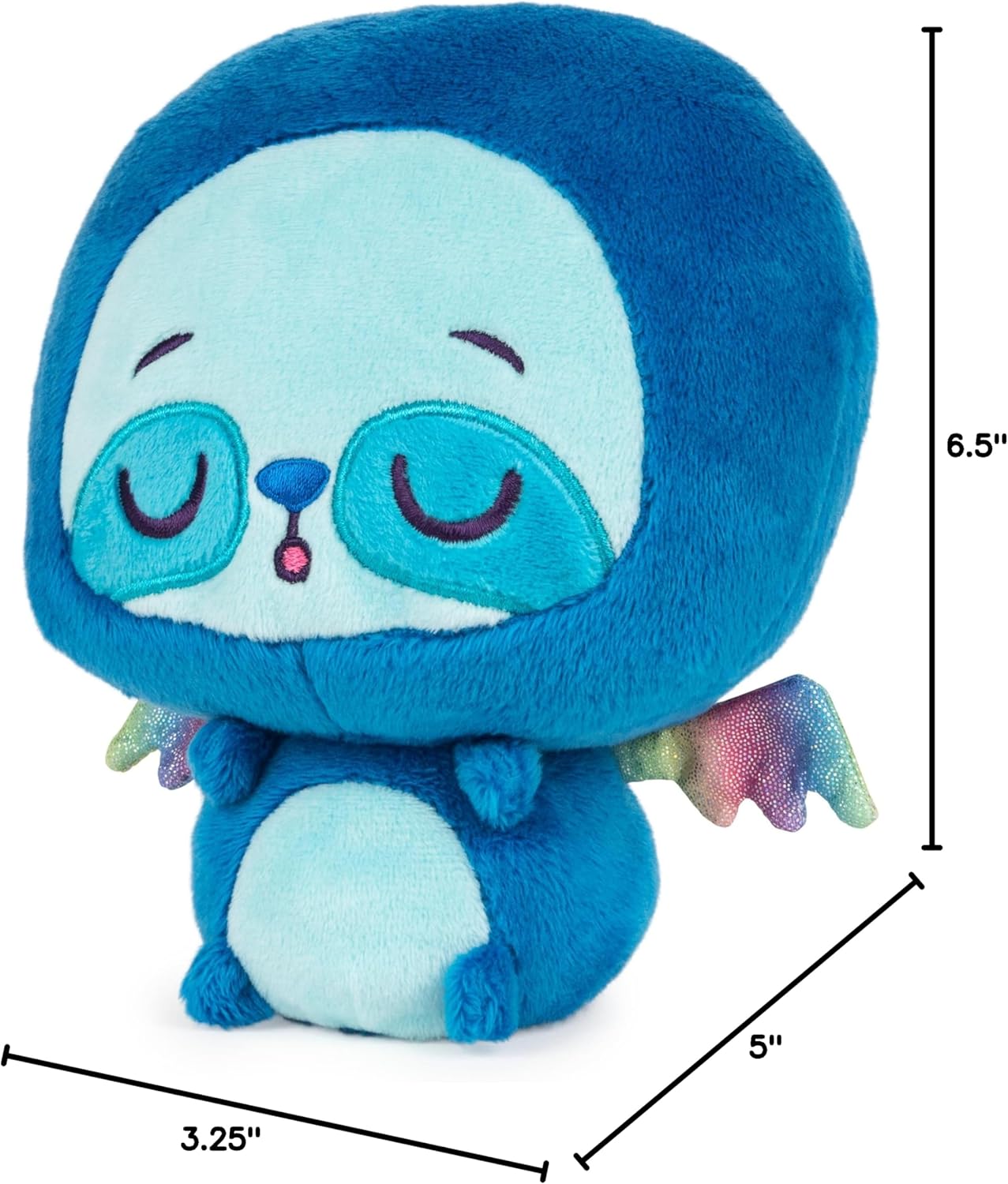 GUND Drops, Carla Claws, Expressive Premium Stuffed Animal Soft Plush Pet, Blue, 6”