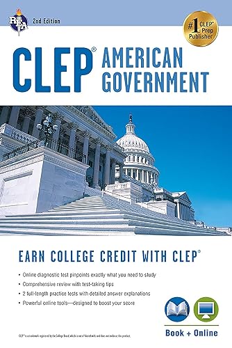 CLEP® American Government Book + Online (CLEP Test Preparation)