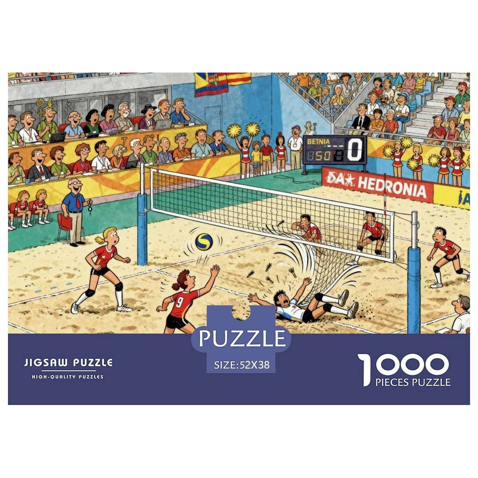 Puzzle de madera de 1000 piezas premium e impermeable de voleibol de playa 8