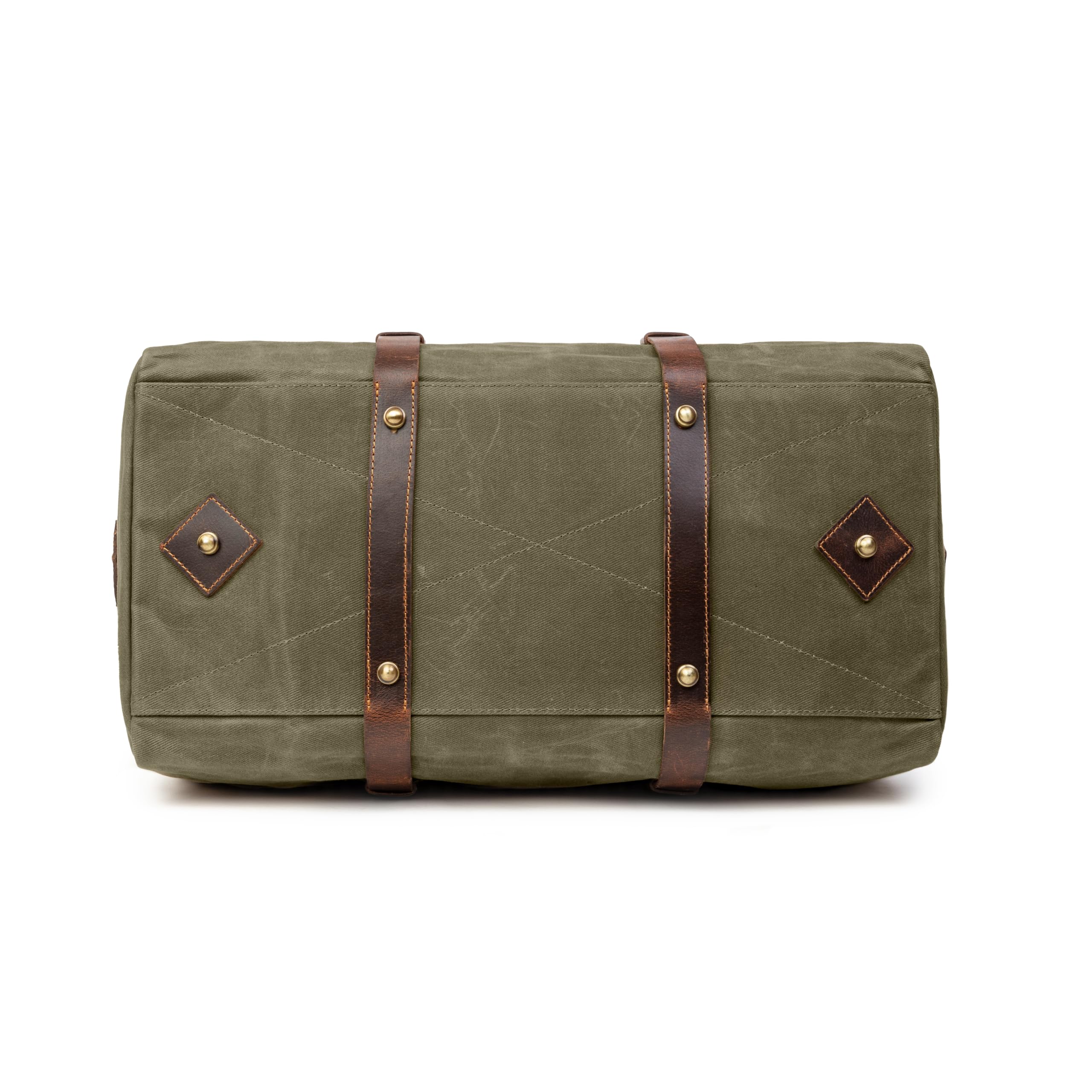 DRAKENSBERG Zestaw/2 woskowe płótno Weekender Cody & kosmetyczka Liam, Zielony las, Handgepäck 20 Zoll, Zabytkowe | 50 l, skóra bawola, męska, wodoodporna, wytrzymała, ręcznie wykonana, Heritage