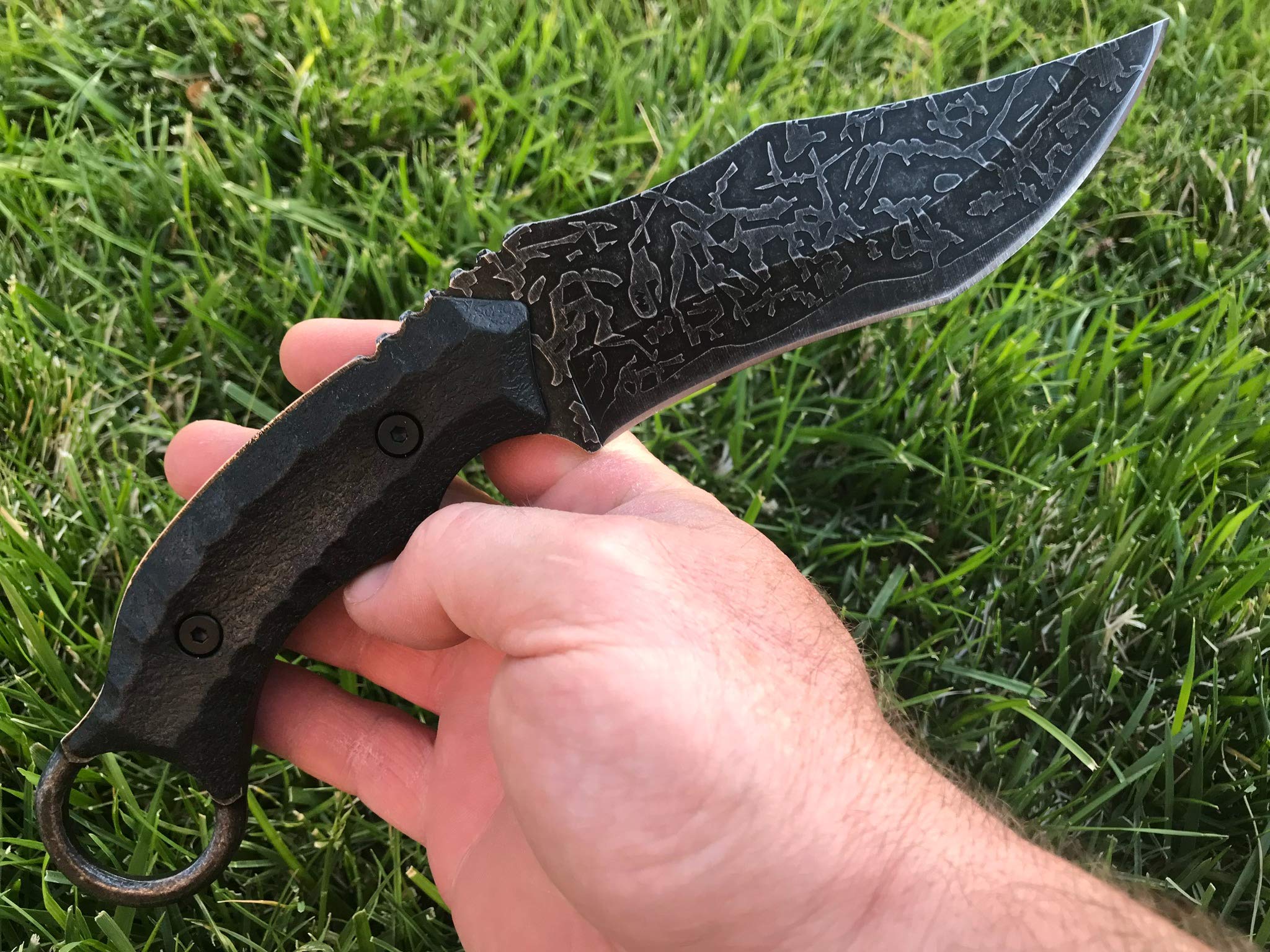 TACTICAL GEARZ TG Targ, 11" Hunting Knife w/Sheath! Solid 440c