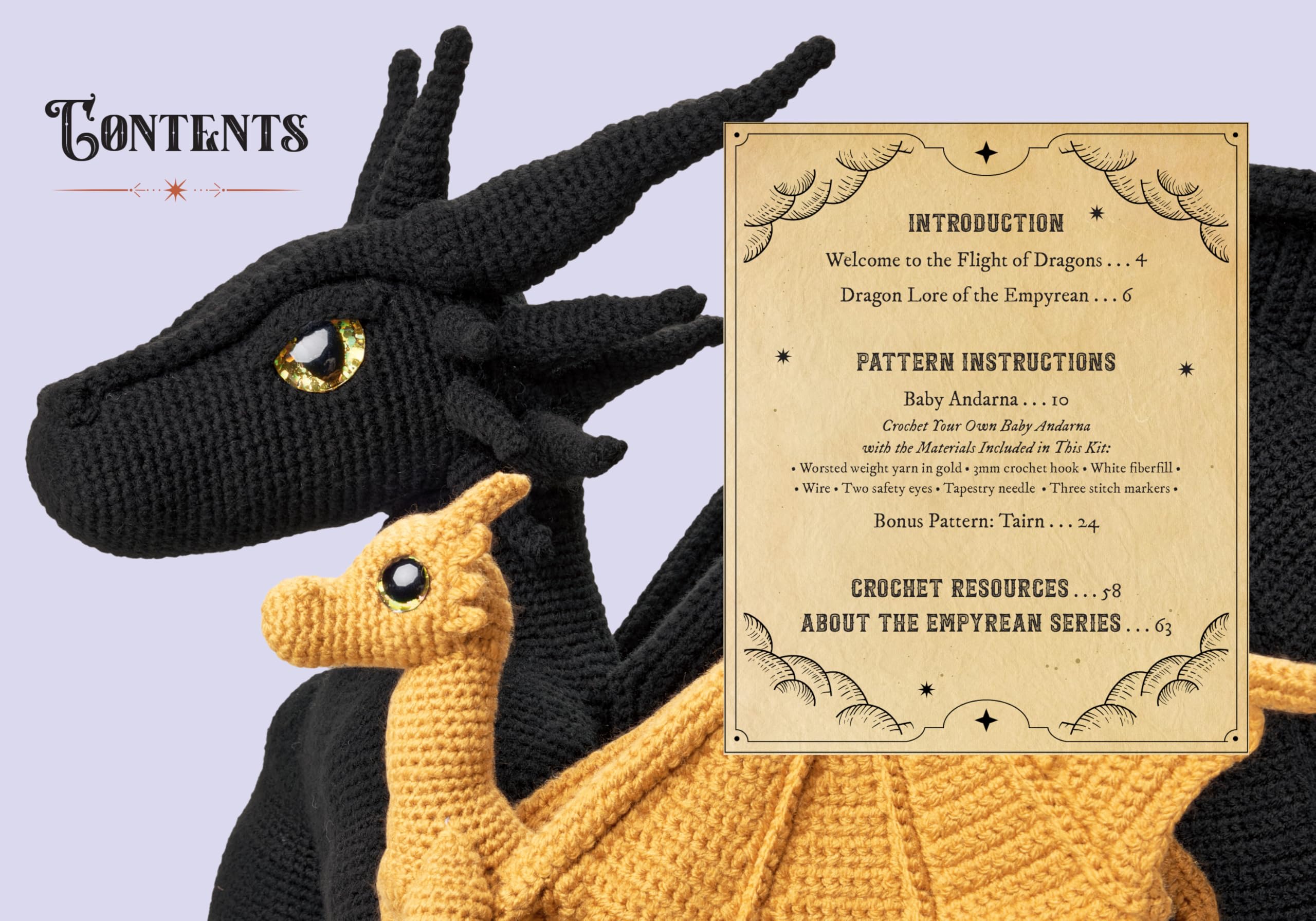 Official Fourth Wing Crochet: Flight of Dragons: Crochet Your Own Baby Andarna Plus a Bonus Pattern for Tairn - Based on the Award-Winning Empyrean Series