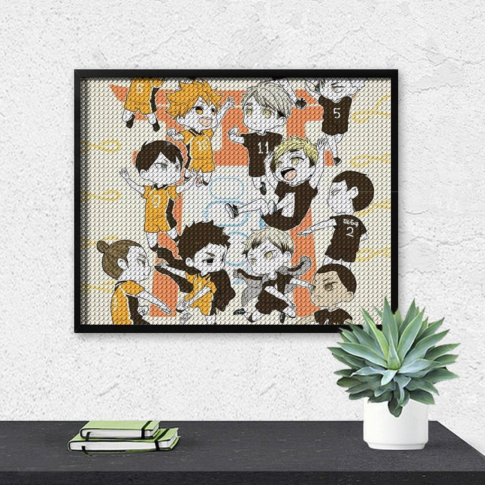 Amazon | ハイキュー!! ダイヤモンドの絵画 ビーズ絵画 ビーズ