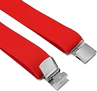 Vista 3 de Tirantes para hombre de 1.4 pulgadas de ancho, elásticos y espalda con clips de metal fuertes