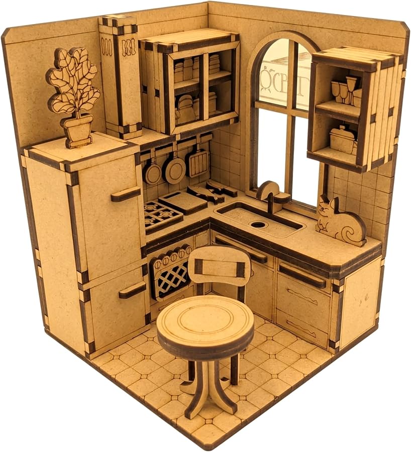 AlgWoodDesign Mutfak Ahşap Maket - Görsel 3