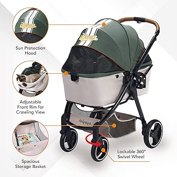 Amazon.co.jp: ibiyaya レトロリュクス ペットストローラー