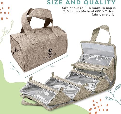 Miniatura 8 de Ceshain Neceser colgante 4 en 1, Negro -, Neceser colgante