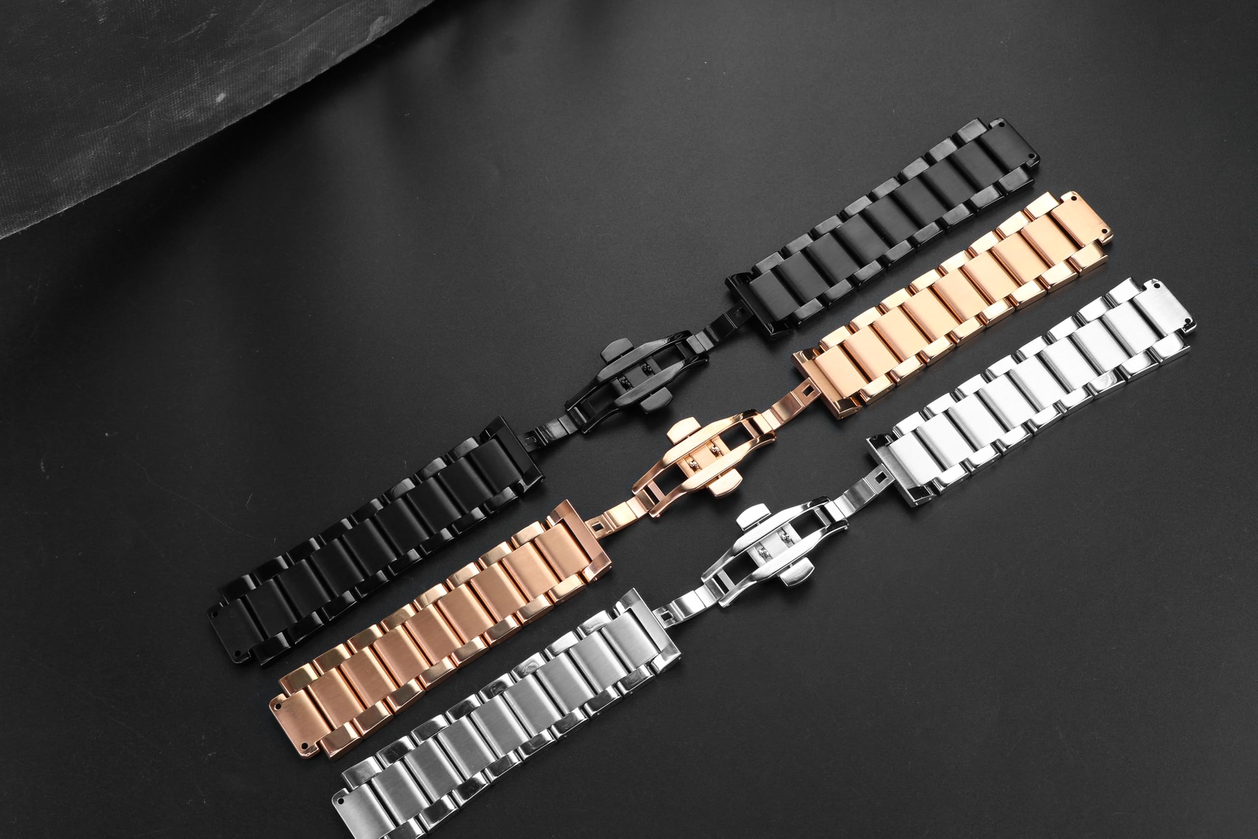 21/13mm for Hublot Yubo Watch Strap Big Bang Classic Fusion King Power Men Women Solid Stainless Steel Watch Band Bracelet