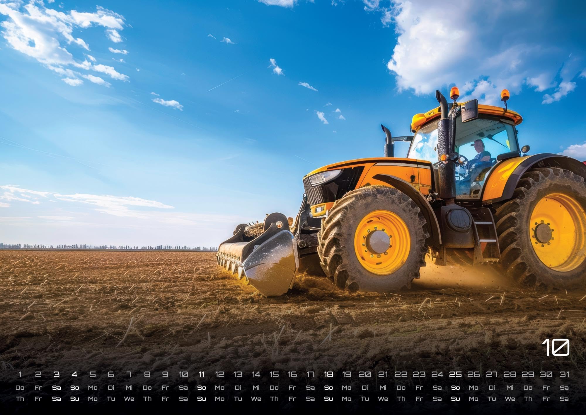 Landmaschinen - Traktor - 2026 - Kalender DIN A2: Der Wandkalender mit den besten Landmaschinen für das Jahr 2026 im extragroßen Format DIN A2 (ca. 60 x 42 cm)!