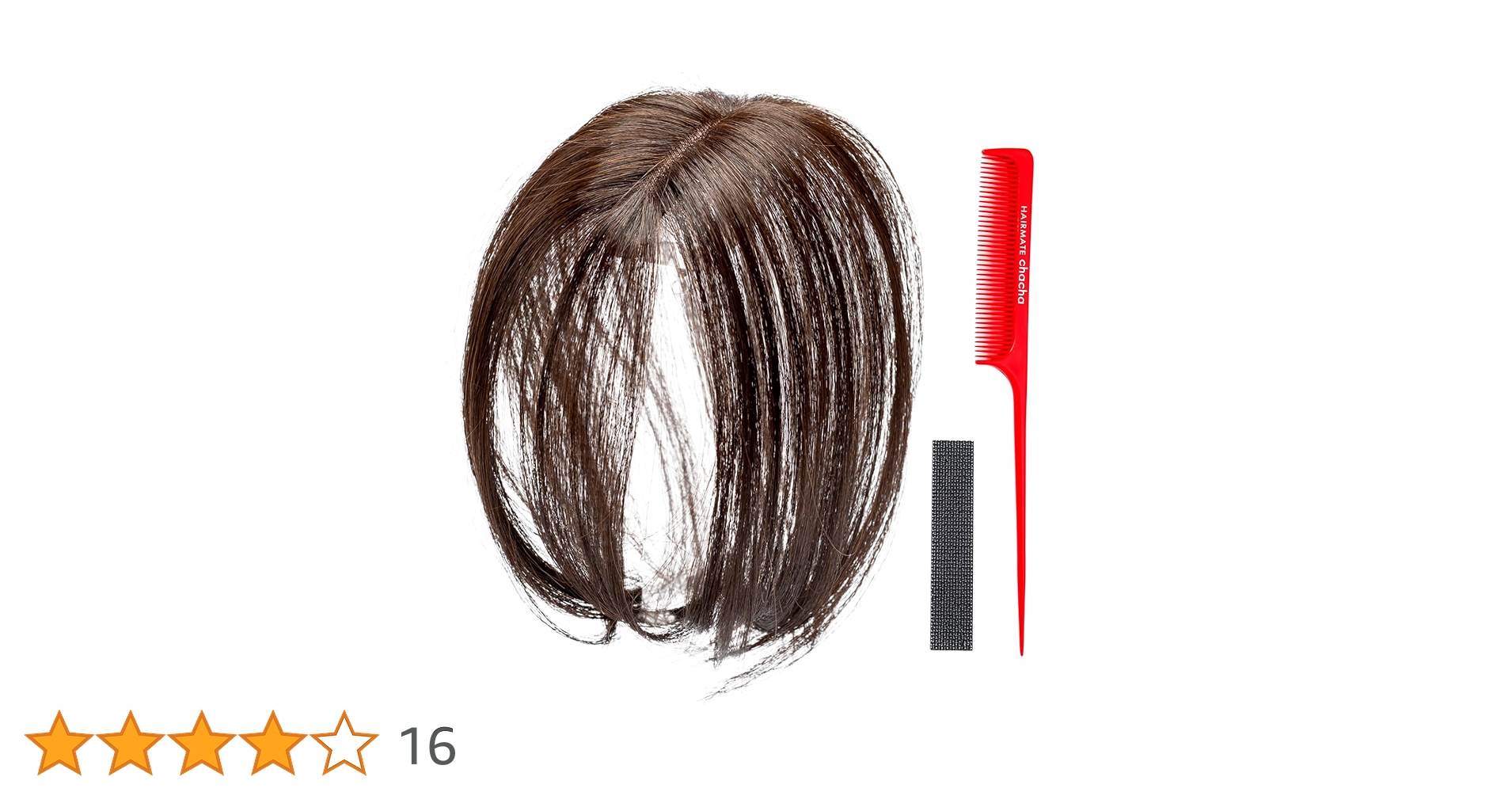 PESCA ヘアメイト チャチャ 部分ウィッグ 白髪隠し特化型ウィッグ PESCA】3秒で若返り！ピンがない！ 最小・最軽量の白髪隠し特化型