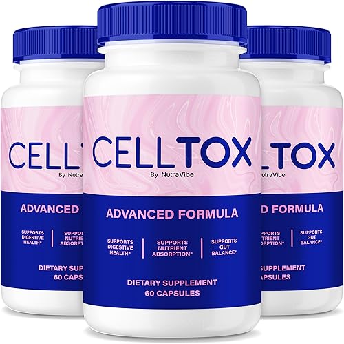 CellTox (3 unidades) - Soporte diario intestinal y digestivo para la digestión, comodidad y equilibrio del microbioma  Cell Tox suave fórmula a base