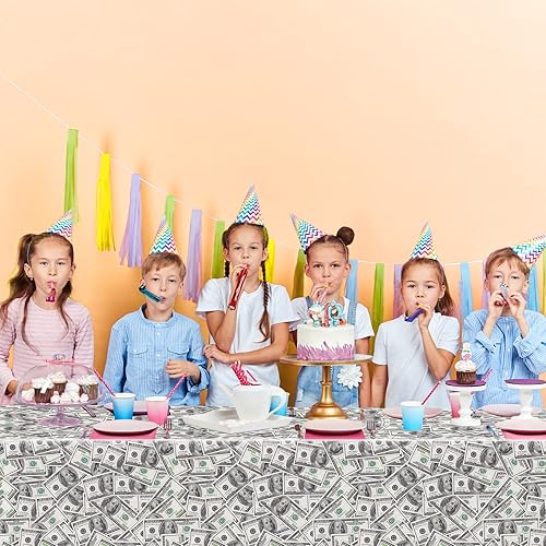 Miniatura 7 de 1 Piece Floral Happy Birthday Tablecloth Brown Wood Plastic Disposable Butterfly Table Cover Rectangular Table Decoration for Girls Wedding Flower