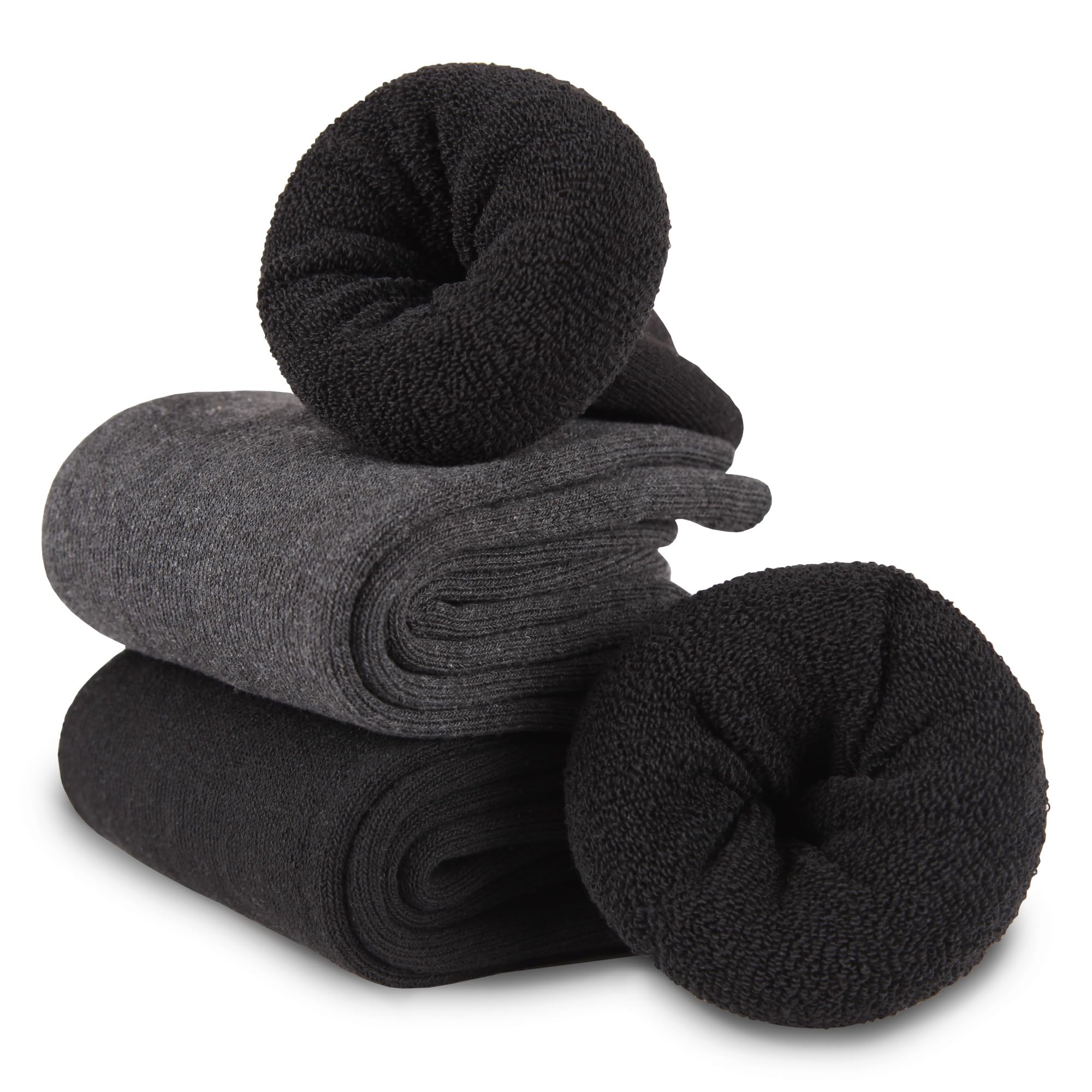 Bestlivings Calcetines térmicos para hombre, (39-42/43-46/47-50), paquete de 3 - 24 unidades, calcetines clásicos de algodón transpirable de rizo