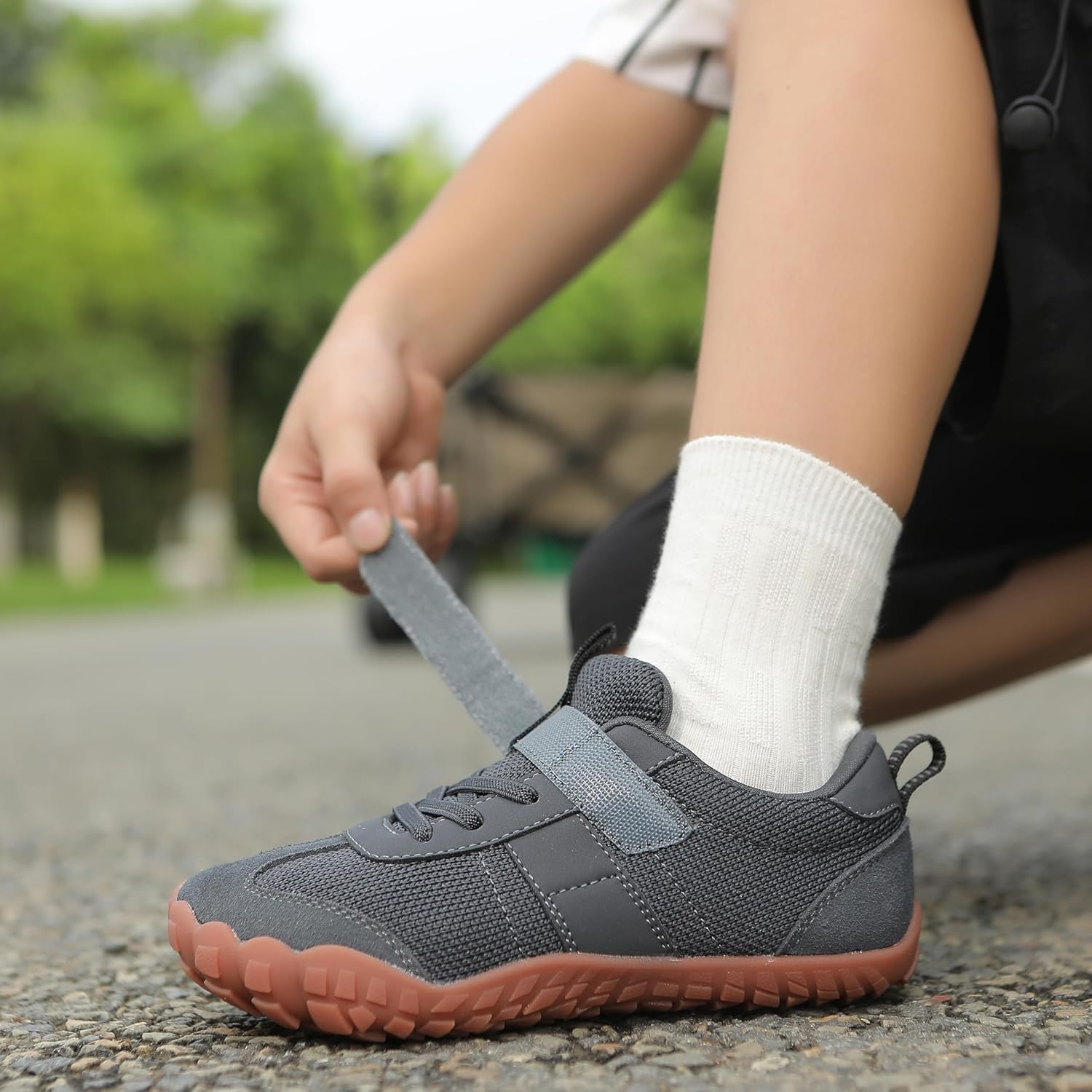 KUBUA Boys Girls Sneakers Kids Barefoot Shoes Comfort Anti-Slip Walking Shoes for Indoor Outdoor Toddler Little Big Kid - Image 8