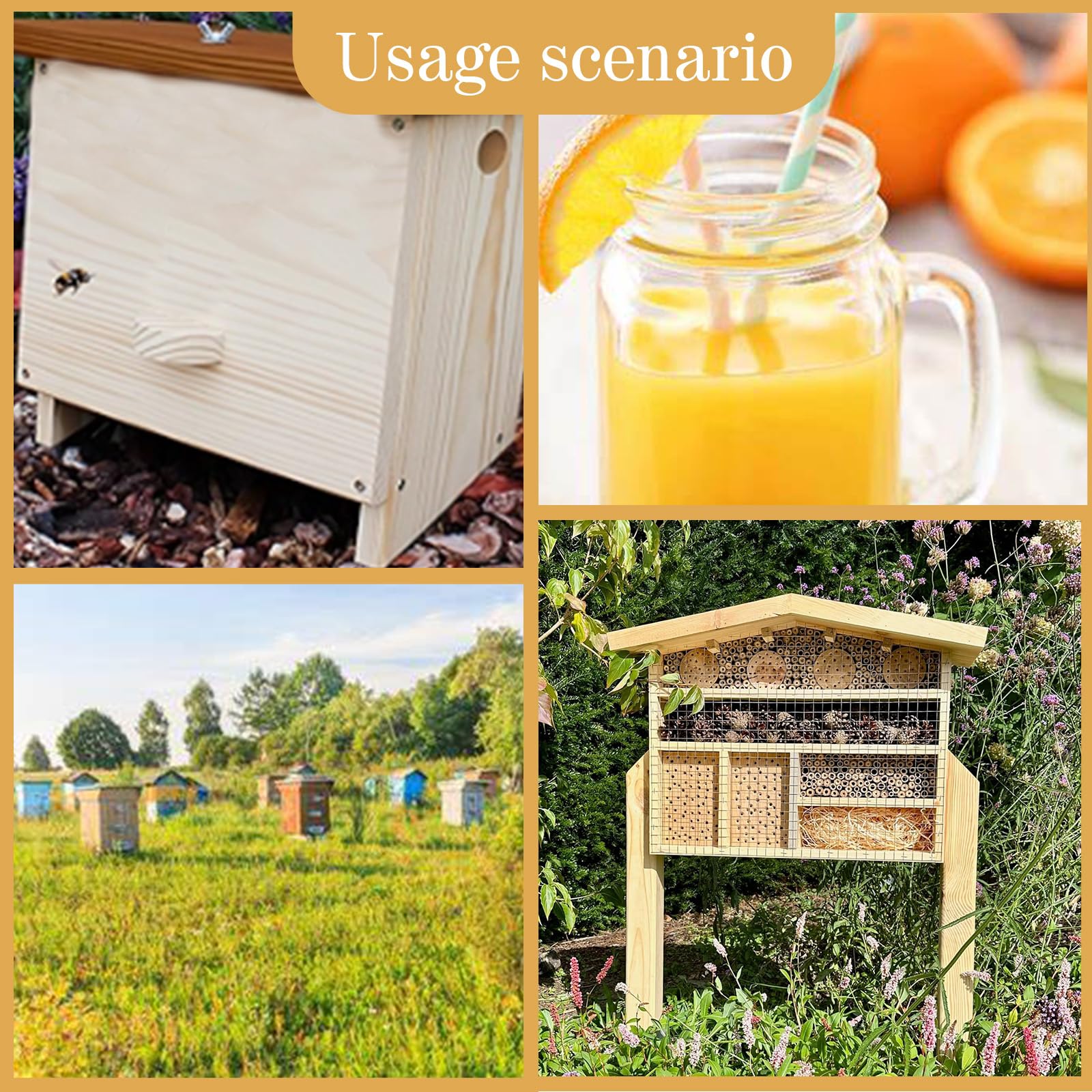 500 Piezas Tubo para Nido de Abejas,14.5 CM Largo, Tubo de Cartón para Apicultores,Accesorios para Casa de Insectos,para Rellenar Hotel de Insectos,Casa de Abejas, Hotel de Abejas
