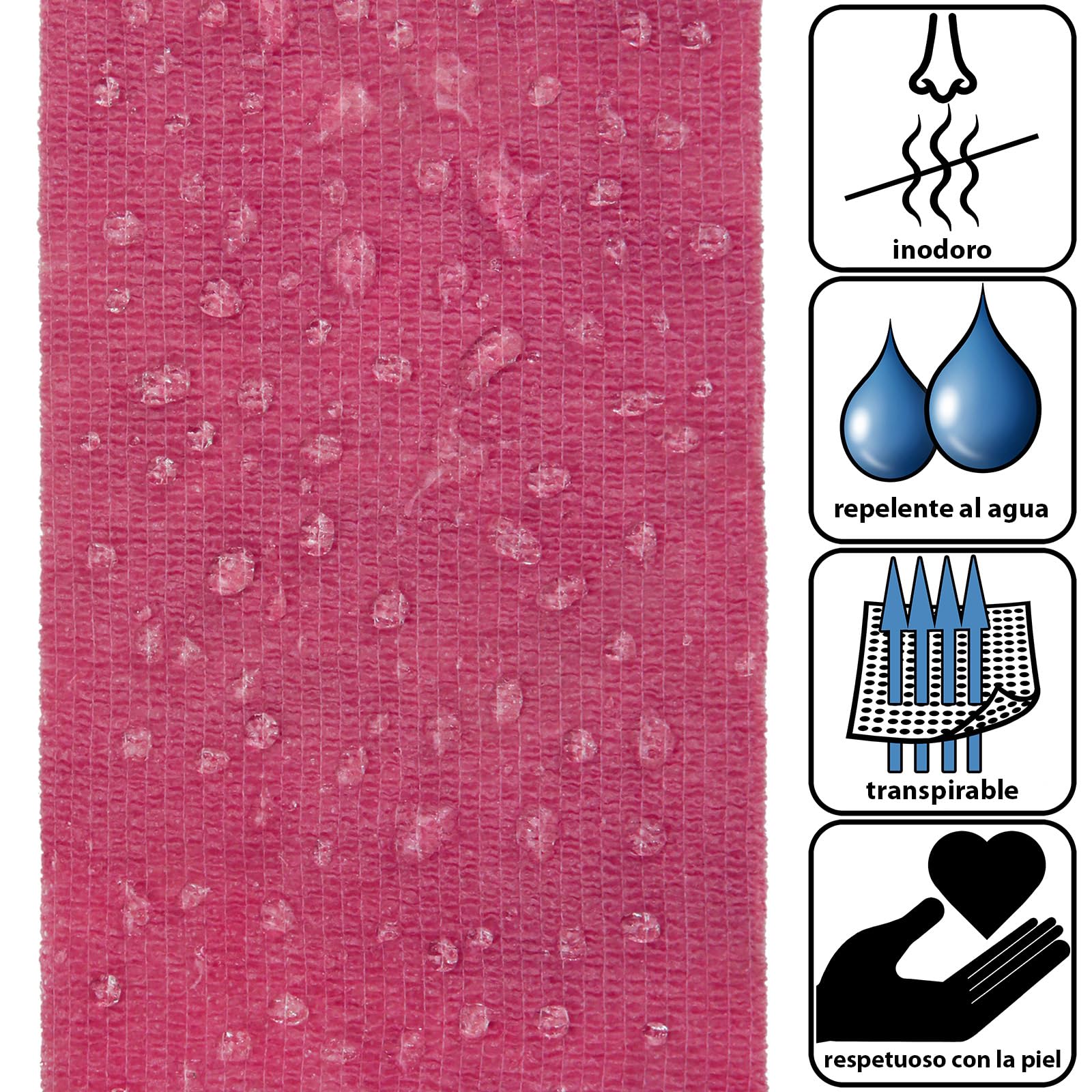 ALPIDEX 12 Rollos Venda Adhesiva 5 cm x 4,5 m Venda Cohesiva Envoltura Tape Deportiva Bendaje Autoadhesiva Mano Rodillas Tobillo Vet Wrap Perro Gato Caballo, Color:fucsia — view 4
