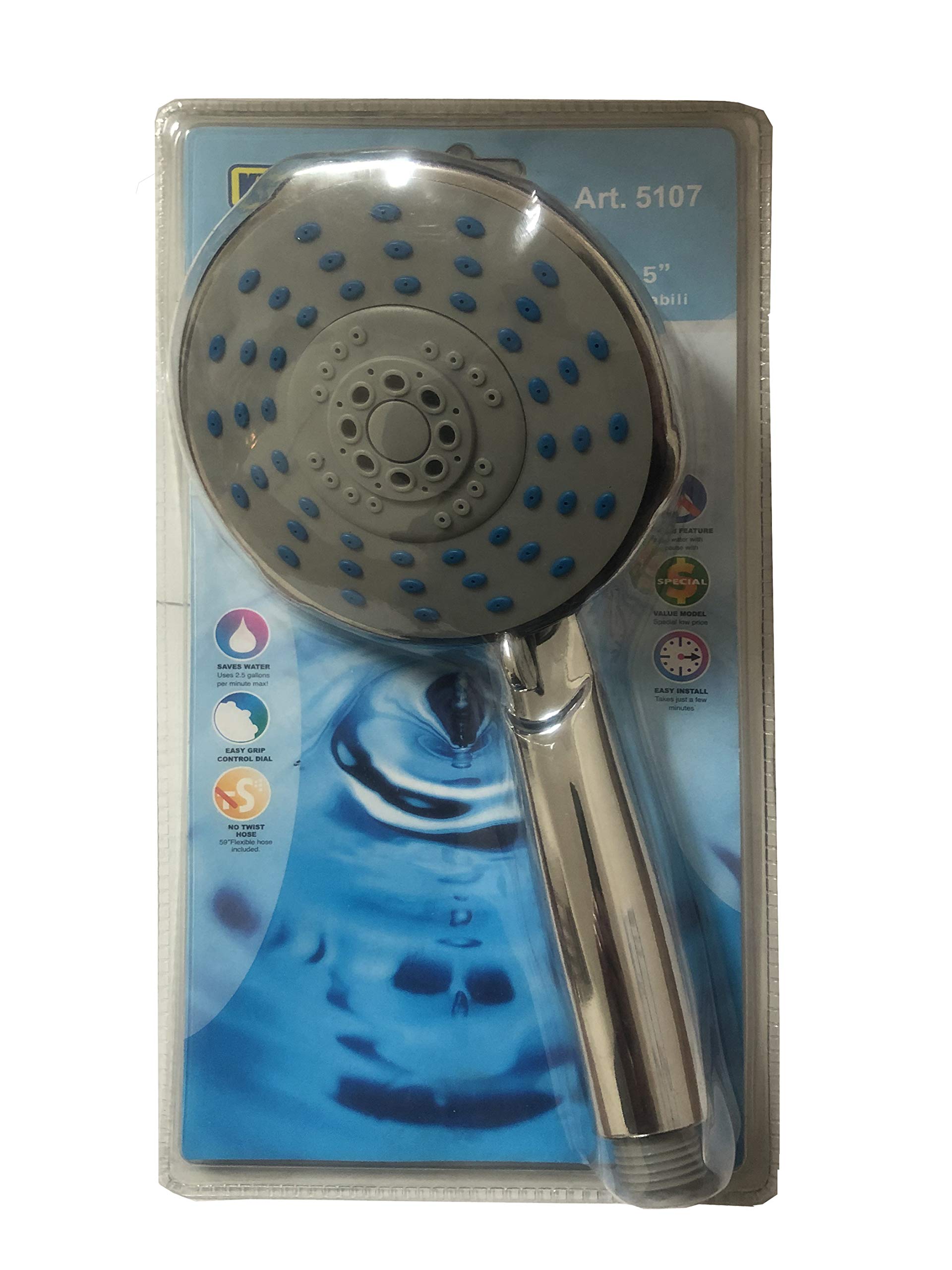 KIPPEN 5107 Shower Head Maxi 5" ABS Chrome, Chrome-plated - Image 2