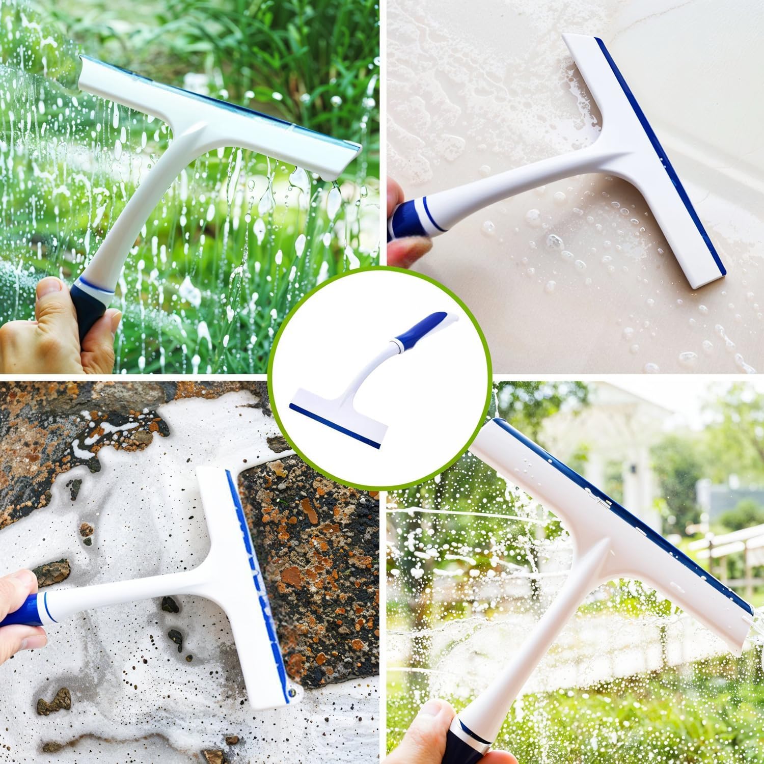Practical 7" Shower Squeegee Window Clean Accessories (Pack of 2)