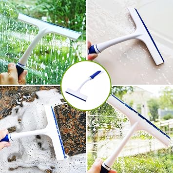 Practical 7 Shower Squeegee | Mirror, Glasses, Shower Door, Window Clean Accessories