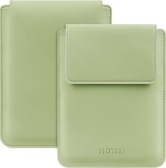 HoYiXi Universal Sleeve Case for 6.8",7" Paperwhite/Colorsoft/Signature Edition 2025 & 2021 Compatible 6.8" Kobo Clara HD/Pocketbook/Tolino Protective Case for 6.8 7 ebook Reader, Light Green