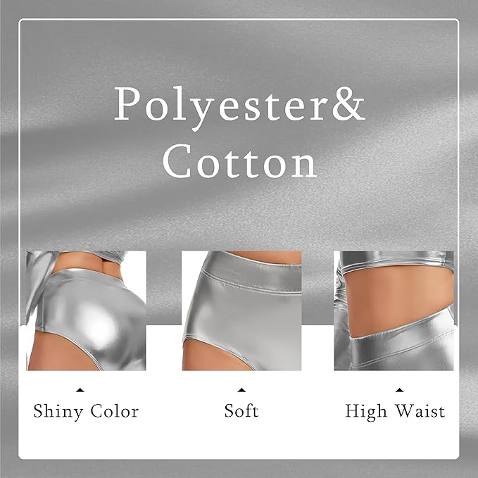 ✨Silver Metallic Booty Shorts - Rave, Festival & Mardi Gras Outfit✨