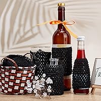 Vista 6 de GORGECRAFT Banda elástica de 5.5 yardas y 4.41 pulgadas de ancho, cinta de tela de poliéster elástica negra, diadema de ganchillo para el hogar