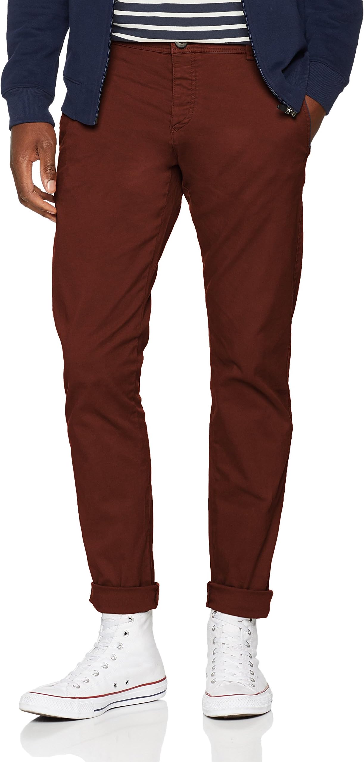 Selected Men's Slhskinny-Luca B. Chocolate Pants W Noos Trouser