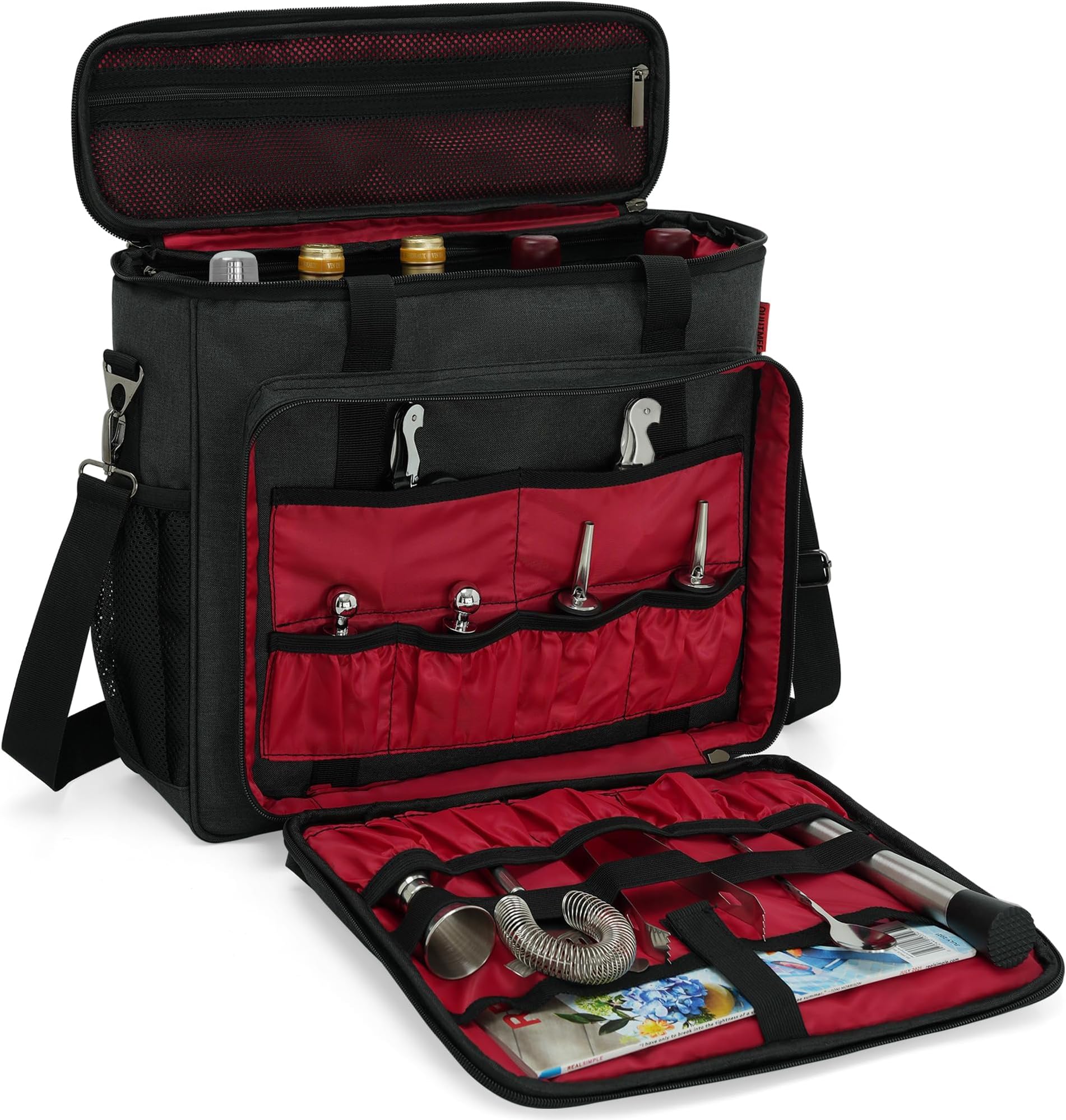 Bartender Kit, 11-Piece Cocktail Shaker Set with Bartender Travel Carrying Bag