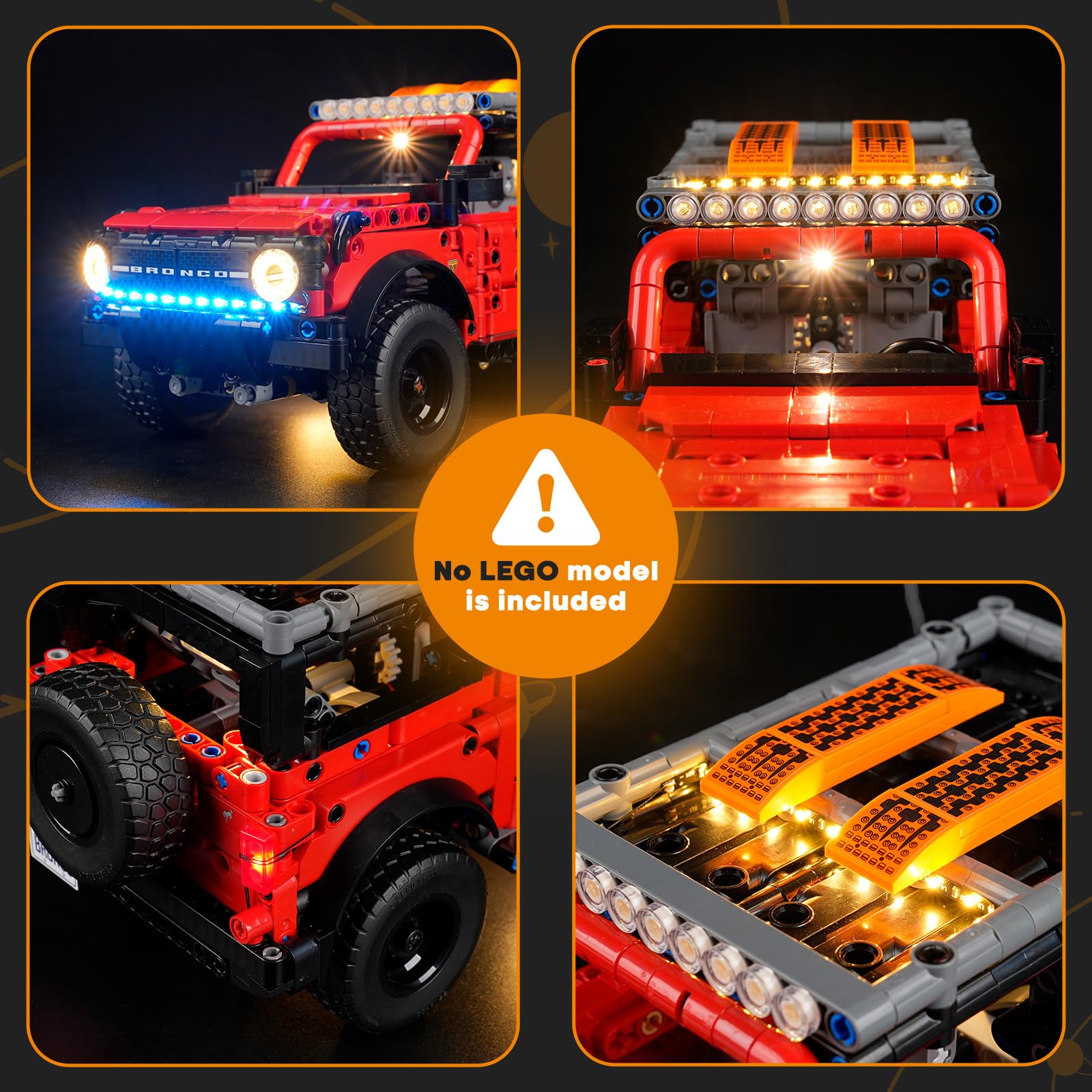 LIGHTAILING Light for Lego-42213 Ford Bronco SUV, Led Lighting Kit Compatible with Lego Building Blocks Model - Image 3