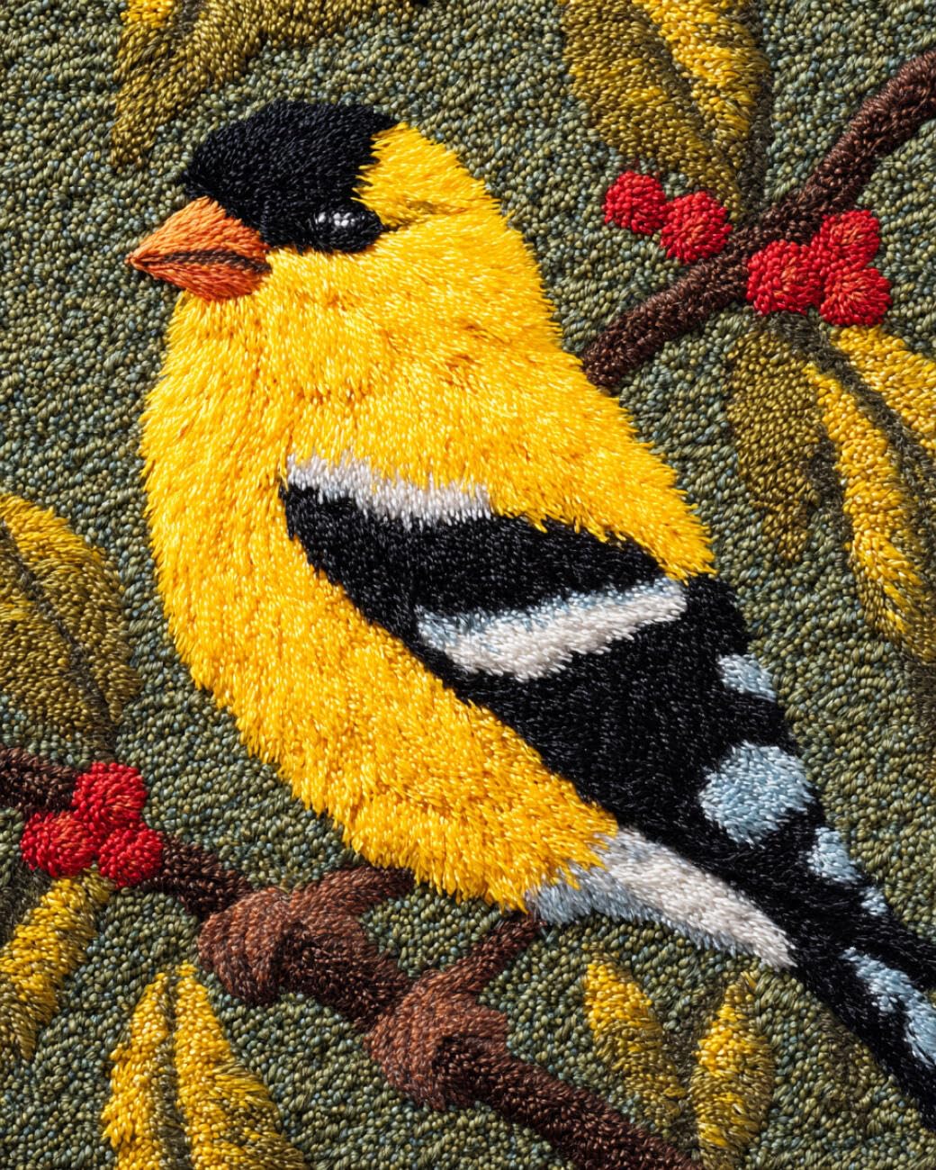 Ambattery T Large Rug Making Ki Cartoon Bird 55X75cm