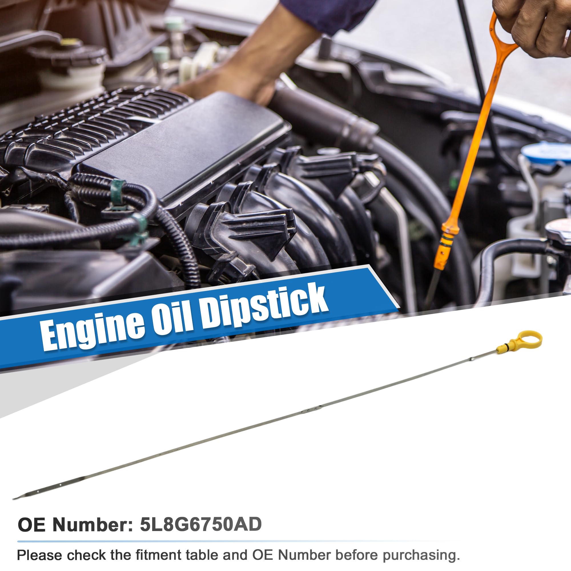 Engine Oil Dipstick Ford Fuelhood 1 Pcs Engine Oil Fluid Level Dipstick 