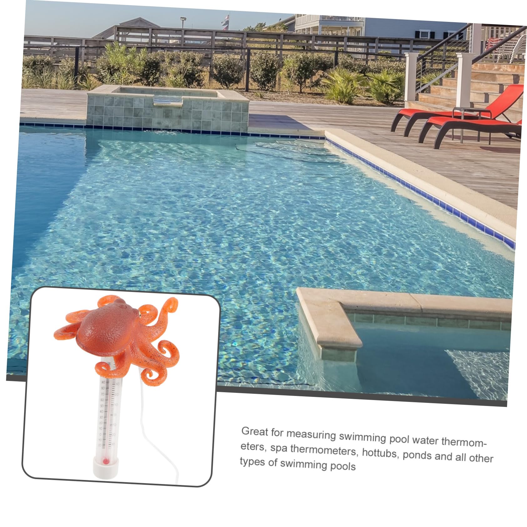 Toddmomy 3 Pezzi termometro ad acqua per immersione fredda misuratore di temperatura termometro digitale per piscina piscine termometro dell'acqua del bagno plastica