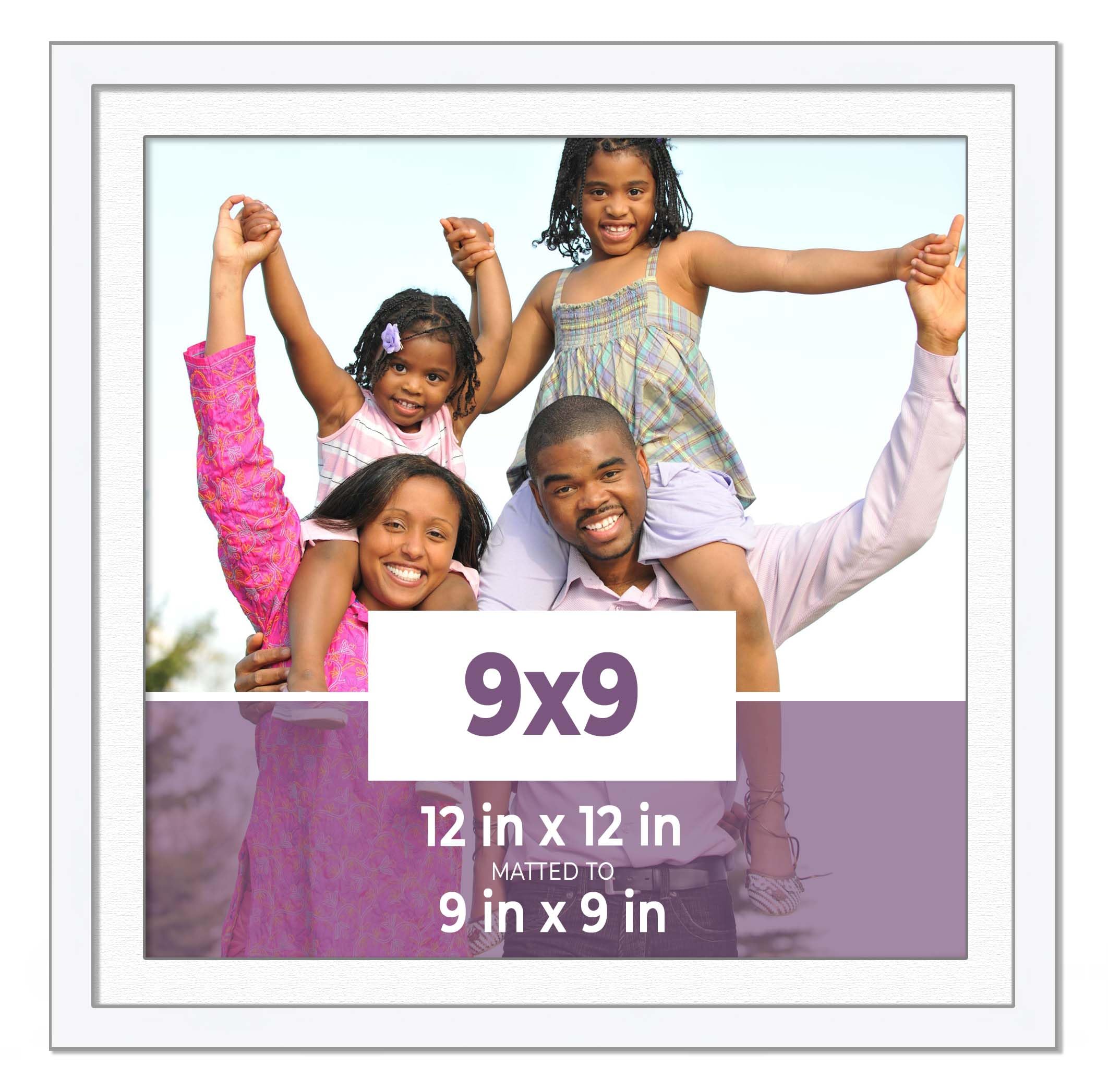 Amazon.com - CustomPictureFrames.com 9x9 Frame White with White
