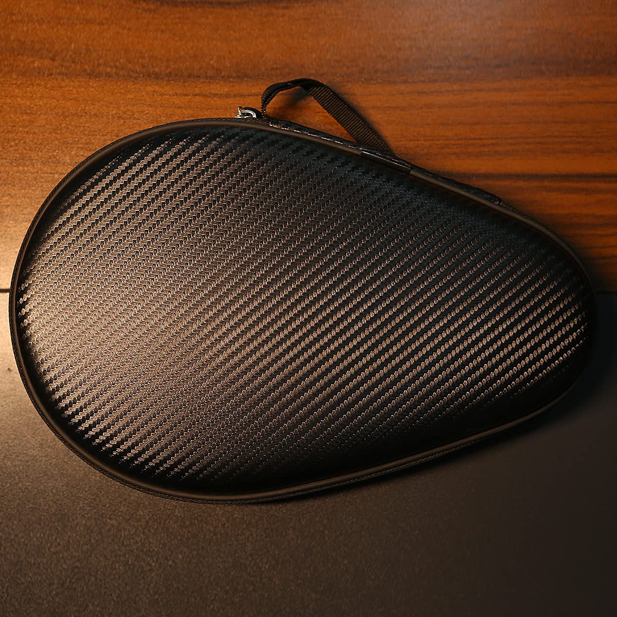 Rintifia Hard Shell Ping Pong Paddle Case - Holds 2 Paddles & Balls, Water Resistant