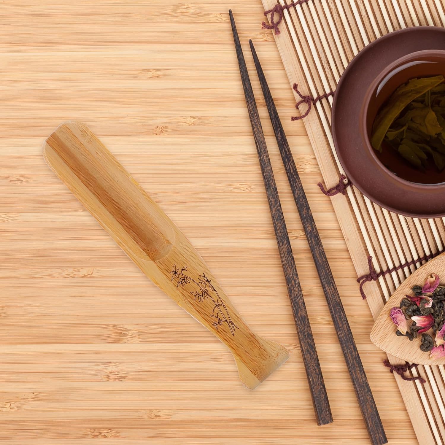 Yardwe Bamboo Wooden Tea Spoon