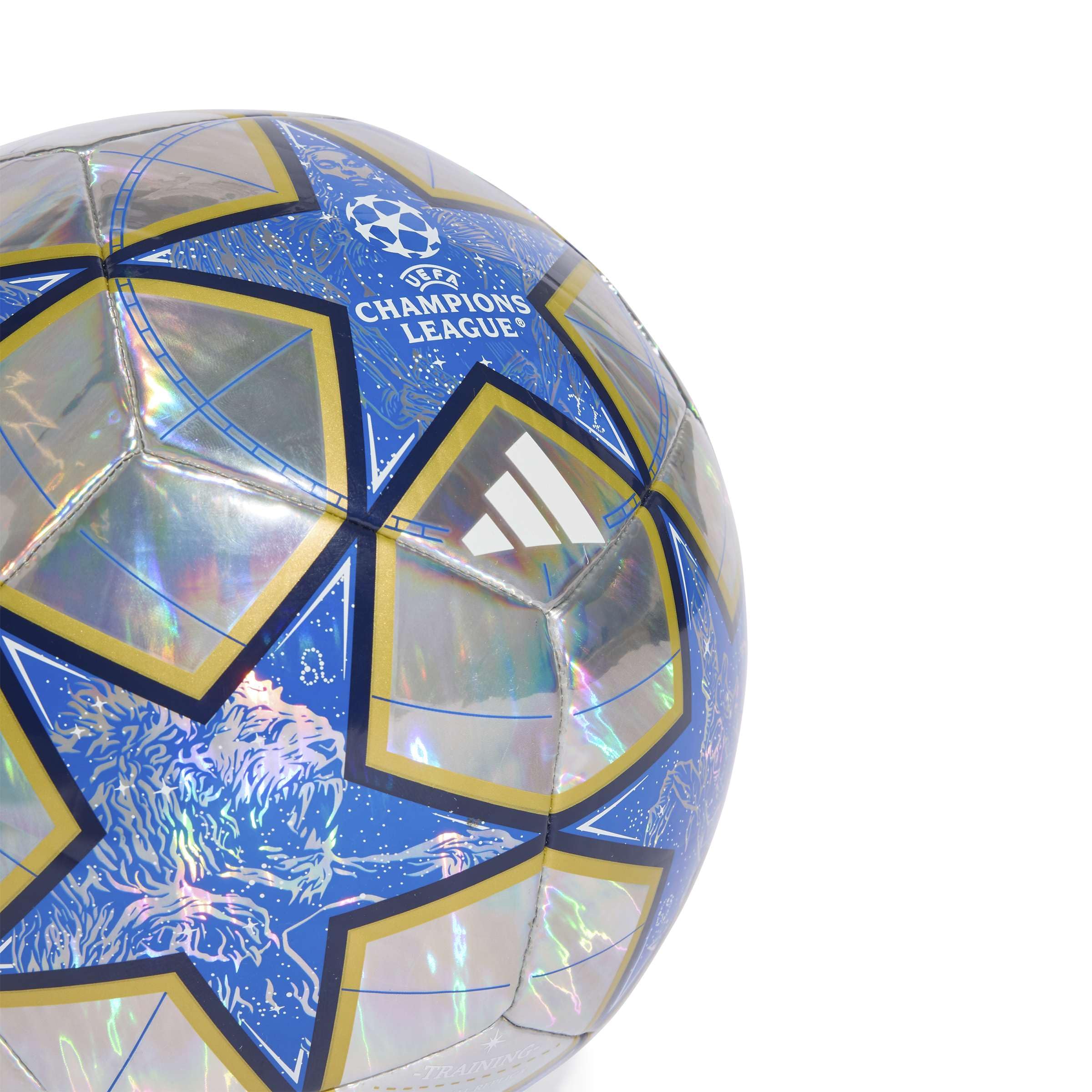 adidas UEFA Champions League Training Foil Ball JP1549, Unisex Footballs, Silver, 4 EU