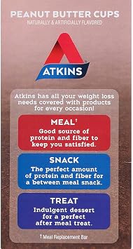 Atkins Endulge Peanut Butter Cups Pack, 26.4 Ounce (Pack of 44)