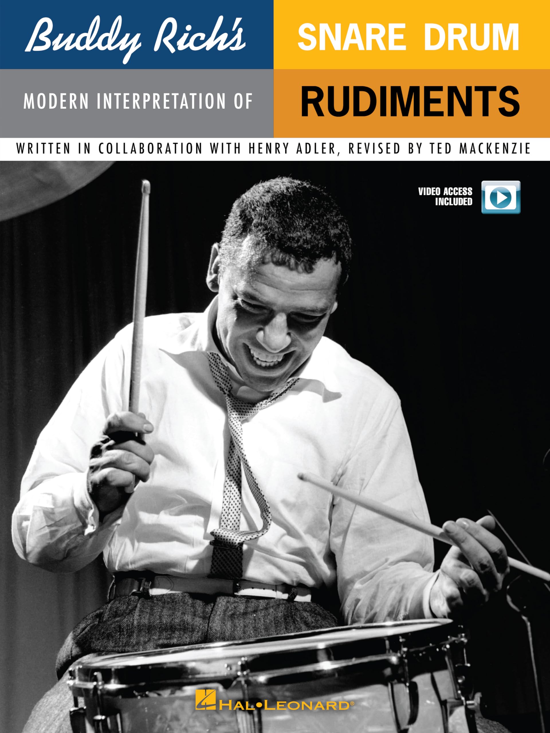 Snare Drum Rudiments Buddy Rich méthode caisse claire livre vidéo