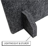 Vista 6 de Divisor acústico de escritorio independiente – Panel de privacidad de escritorio con reducción de ruido – Partición de muebles de biblioteca