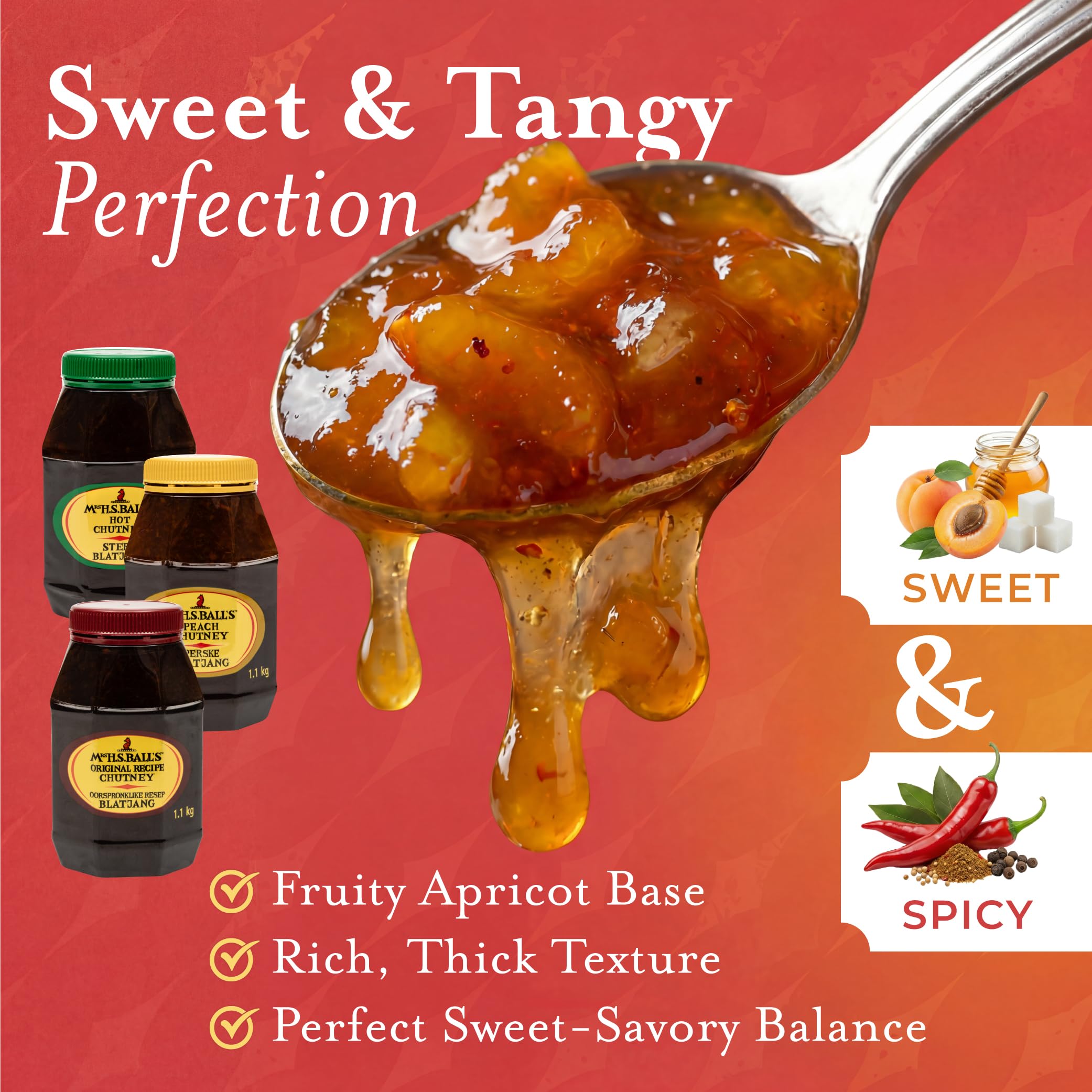 Mrs Ball - Chutney ricetta originale, 1,1 kg