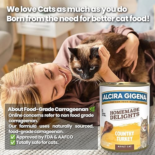 Miniatura 2 de Wet Cat Food, Receta de pavo en salsa – Comida completa y equilibrada para gatos adultos, sabor rico y textura suave, latas de 11.99 onzas (paquete