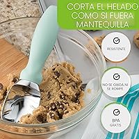 Vista 6 de Spring Chef - Cuchara de helado de metal resistente - Cuchara de helado apta para lavavajillas - Pala de helado comercial - Utensilios de cocina