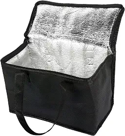 Bolsa Térmica 5L Preta com Isolamento Interno para Viagem, Praia, Camping e Passeios JustGoFit